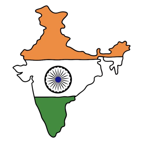 Map of India showing customer locations